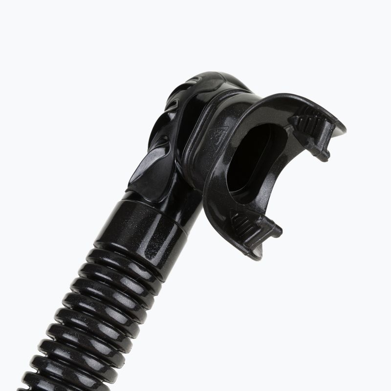 Cressi Alpha Ultra Dry schwarz/grauer Schnorchel ES258 3