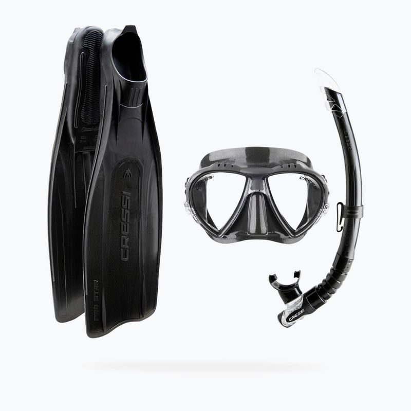 Cressi Pro Star-Tauchpaket Schwarz