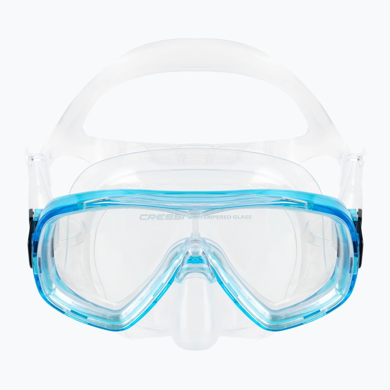 Cressi Ondina Kinderschnorchelset + Top Maske + Schnorchel Klar Aquamarin DM11133 2