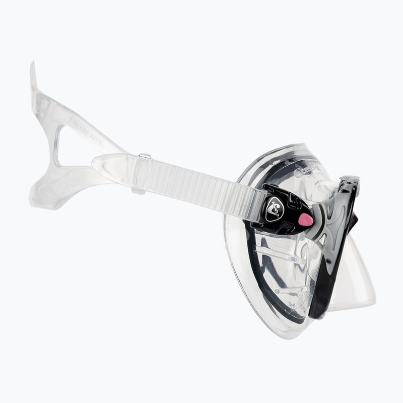 Cressi Big Eyes Evolution + Alpha Ultra Dry Tauchset schwarz/rosa 5