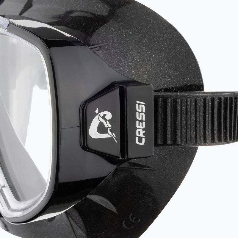 Cressi Onda Tauchmaske schwarz/schwarz 4