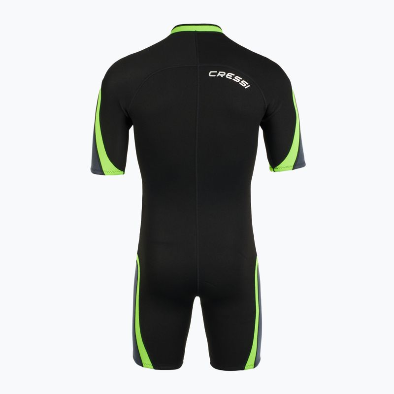 Herren Cressi Playa Shorty 2.5 mm schwarz/kalk Neoprenanzug 3