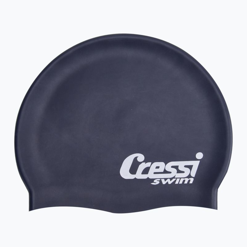 Cressi Silikon-Schwimmkappe navy blau XDF220125 2