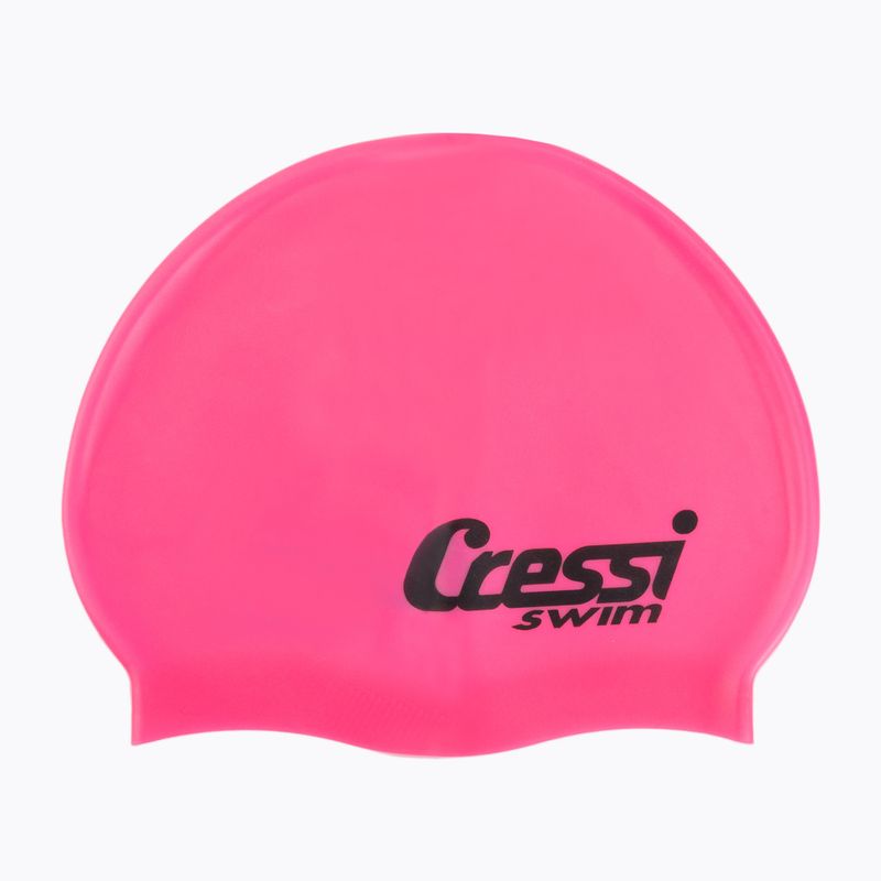 Schwimmkappe für Kinder Cressi Silikonkappe rosa XDF220