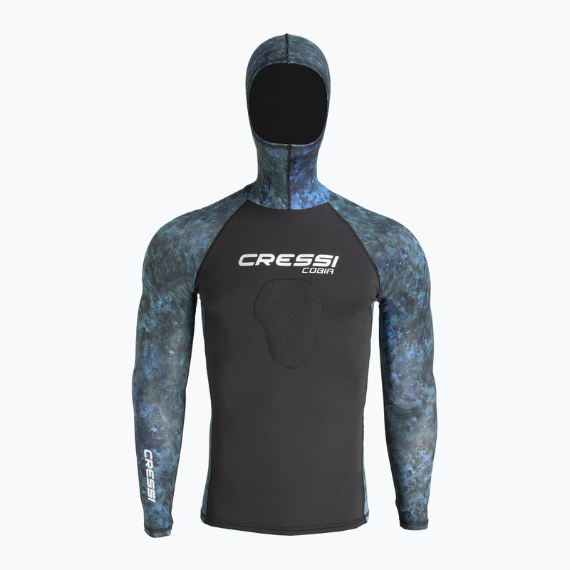 Herren Cressi Cobia Hunter camo blau schwimmen Longsleeve 2