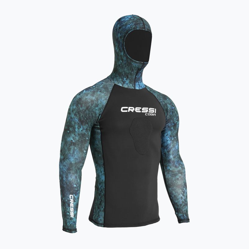 Herren Cressi Cobia Hunter camo blau schwimmen Longsleeve 4