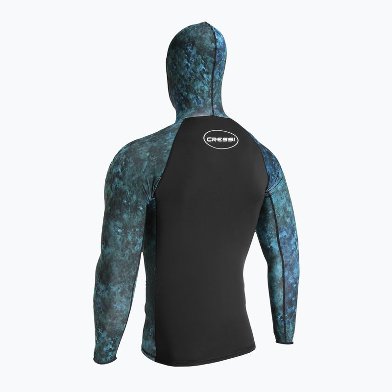 Herren Cressi Cobia Hunter camo blau schwimmen Longsleeve 5
