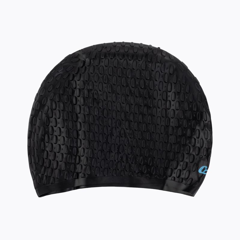 Damen-Schwimmkappe Cressi Silikonkappe schwarz XDF221