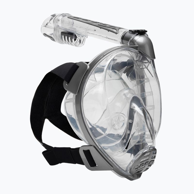 Cressi Duke Dry graue Vollgesichtsmaske zum Schnorcheln XDT000000