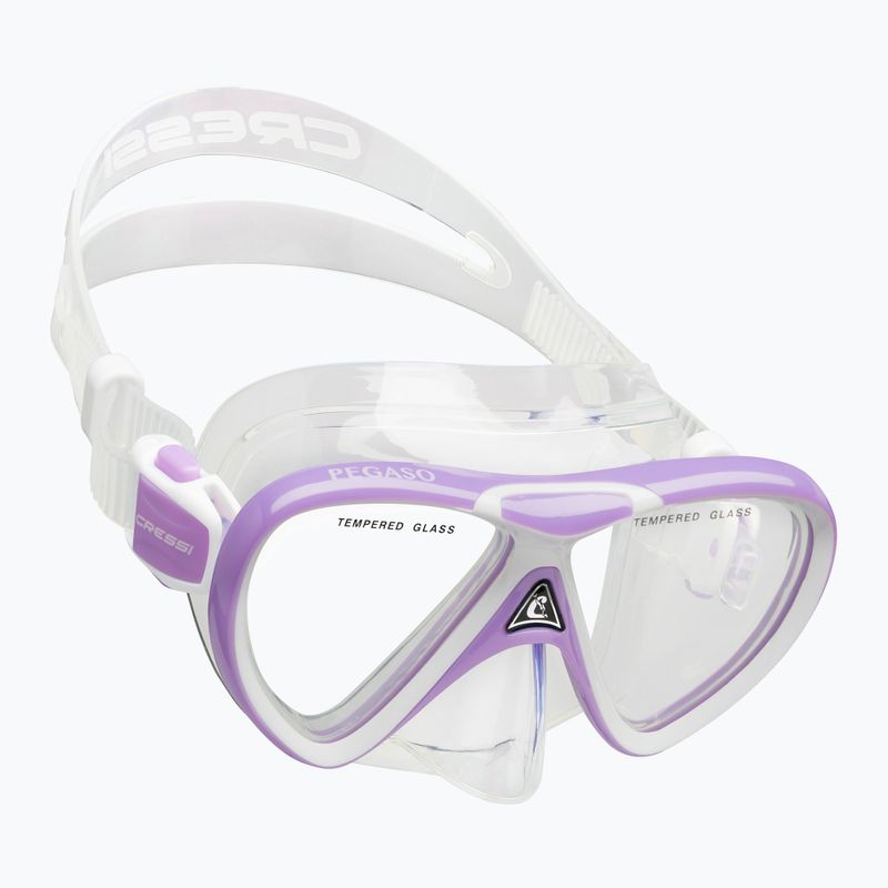 Cressi Rocks Jr Dive Tauchset flieder/weiß 3