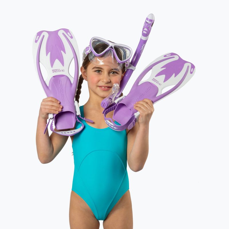 Cressi Rocks Jr Dive Tauchset flieder/weiß 6