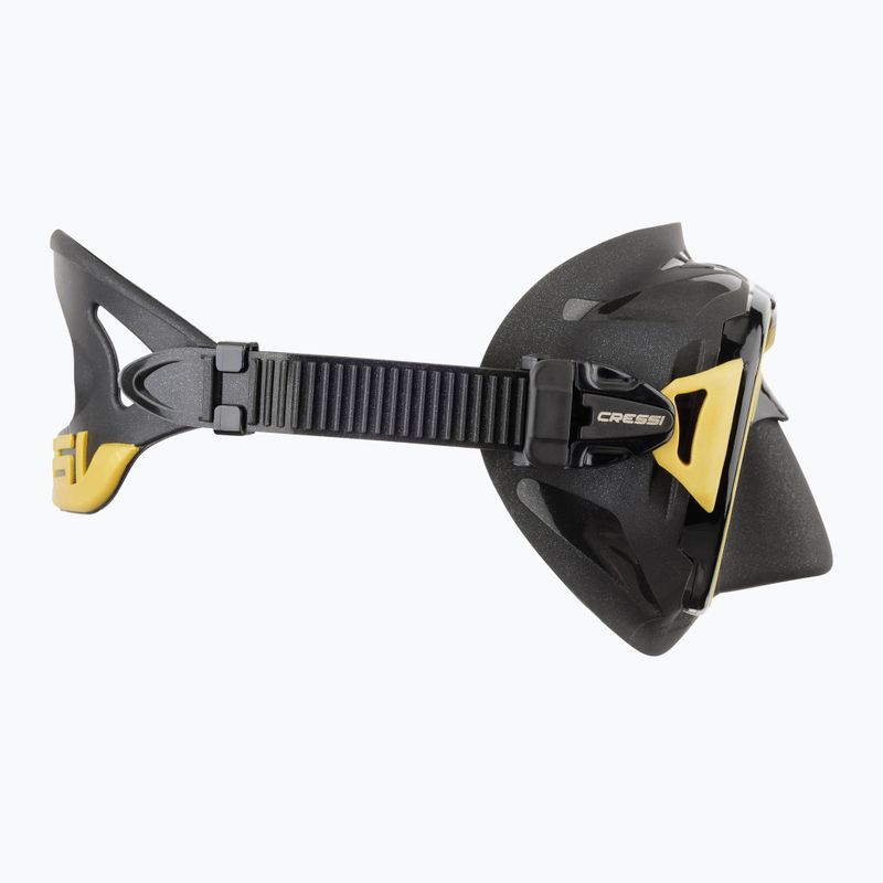 Cressi Zeus Tauchmaske schwarz/gold 3