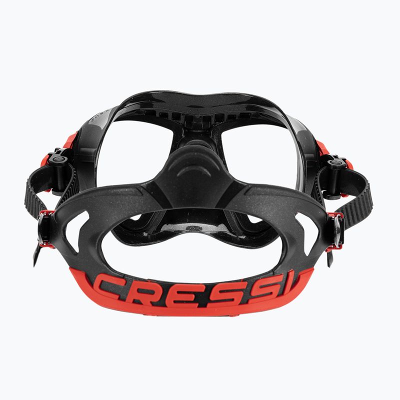 Cressi Zeus Tauchmaske schwarz/rot 5