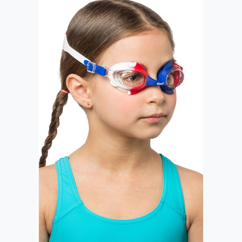 Cressi Seahorse blau/weiß/rot Kinderschwimmbrille 6