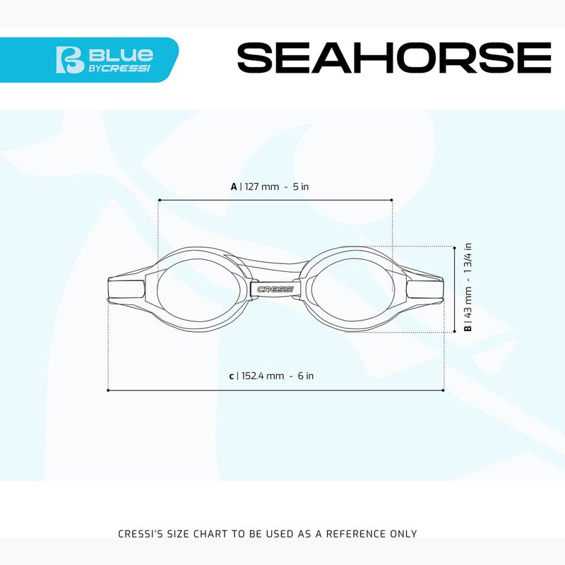 Cressi Seahorse grau/weiß/rosa Kinder-Schwimmbrille 8