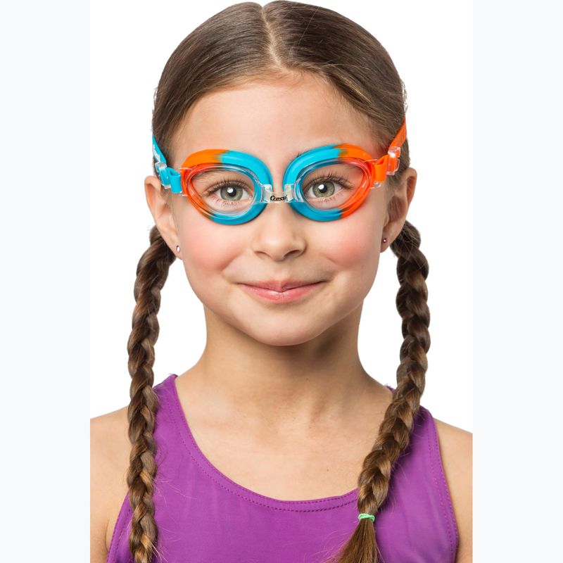 Cressi Starfish rot/azurblaue Kinder-Schwimmbrille 3