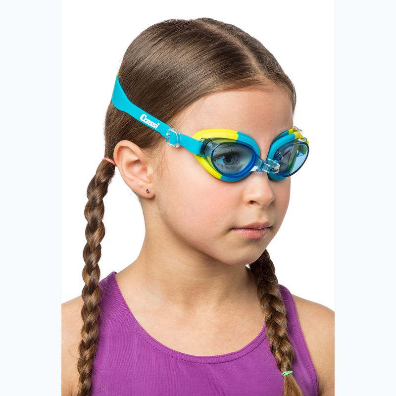 Cressi Starfish grün/azurblaue Kinderschwimmbrille 4