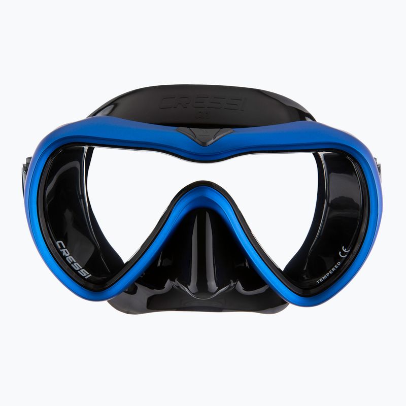 Cressi A1 Anti Fog Tauchmaske schwarz/blau 2