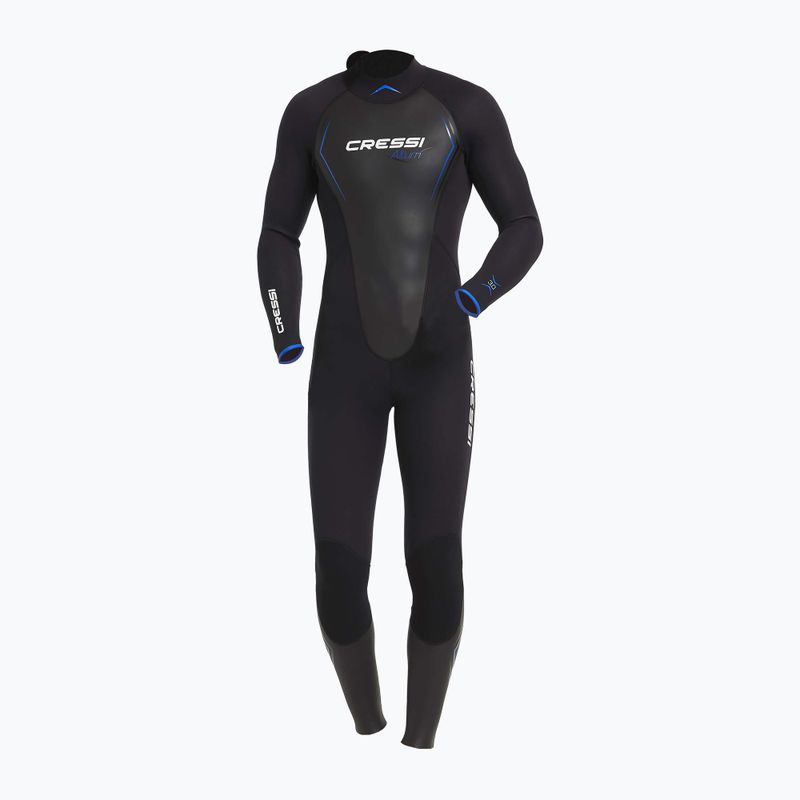 Herren Cressi Altum Monopiece 3 mm schwarz/blau Neoprenanzug 5