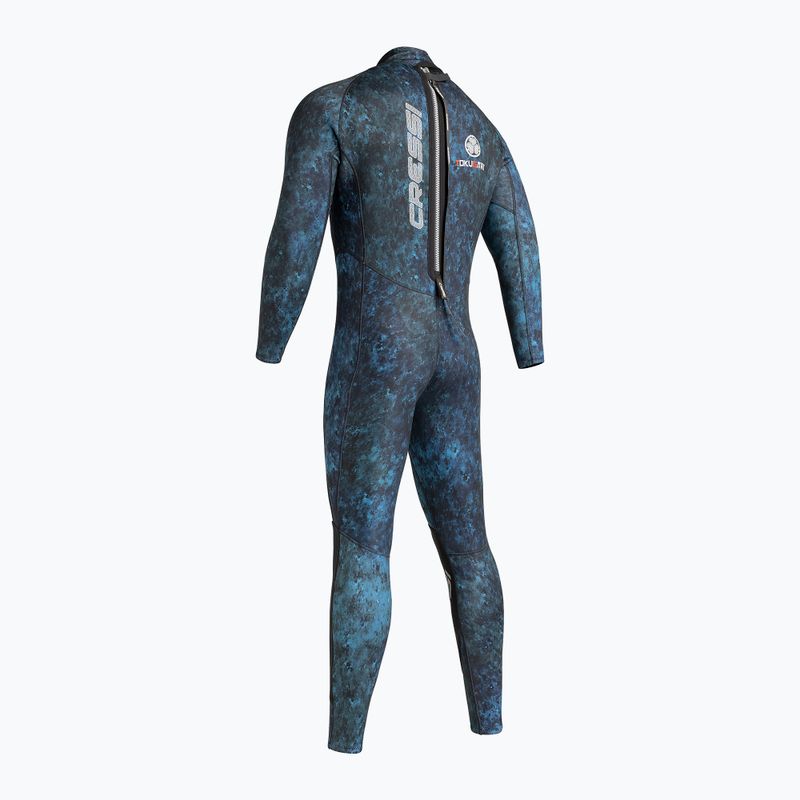 Herren Cressi Tokugawa Einteiler 3 mm camo blau schwimmen Neoprenanzug 4