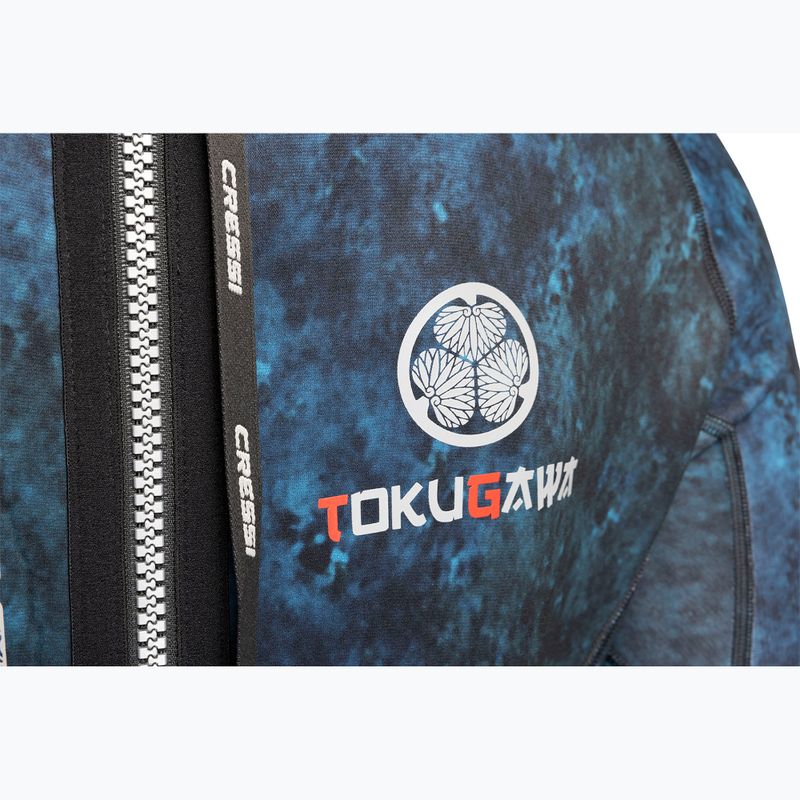 Herren Cressi Tokugawa Einteiler 3 mm camo blau schwimmen Neoprenanzug 6