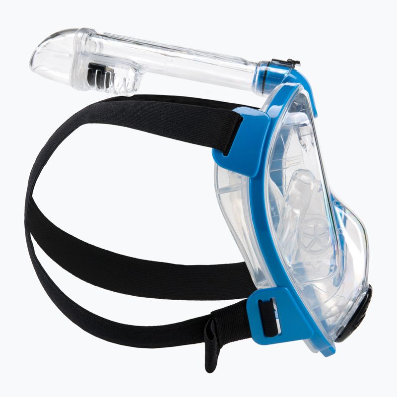 Cressi Baron Vollgesichtsmaske zum Schnorcheln blau und klar XDT020020 3