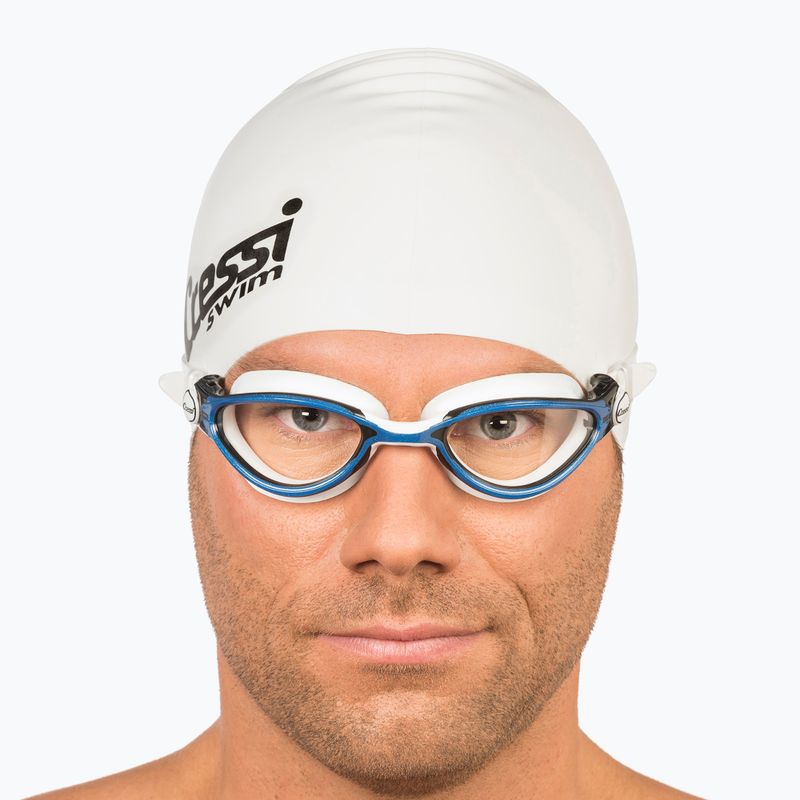 Cressi Thunder weiß/blaue Schwimmbrille 7