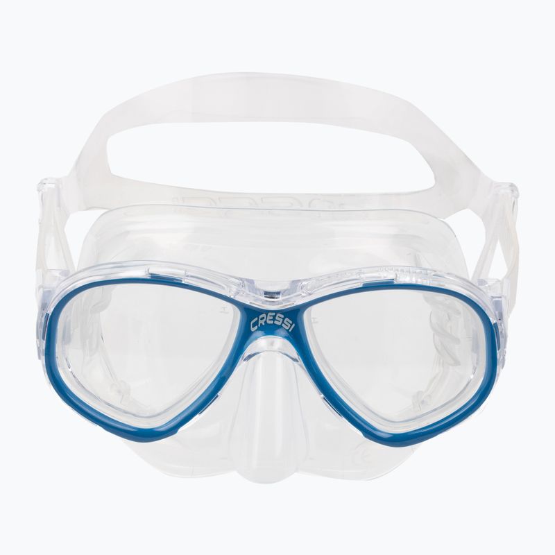 Cressi Kinderschnorchelset Perla Jr Maske + Minigringo Schnorchel klar blau DM101220 2