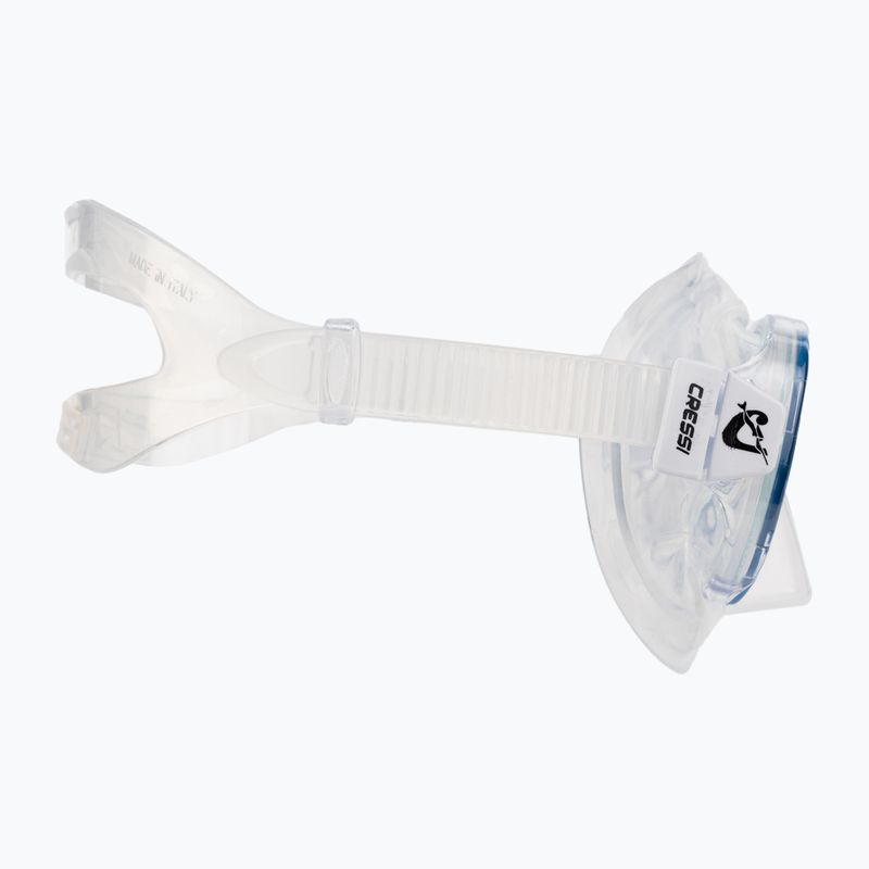 Cressi Kinderschnorchelset Perla Jr Maske + Minigringo Schnorchel klar blau DM101220 3