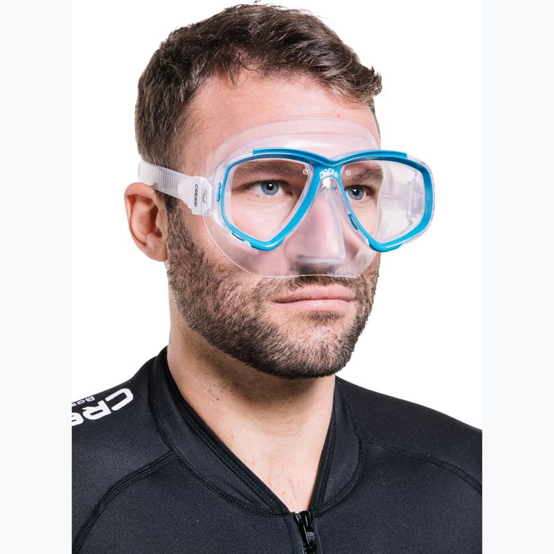 Cressi Perla klar/blaue Tauchmaske 3
