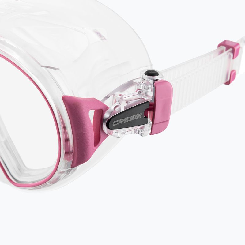 Cressi Zeus klar rosa Tauchmaske 4