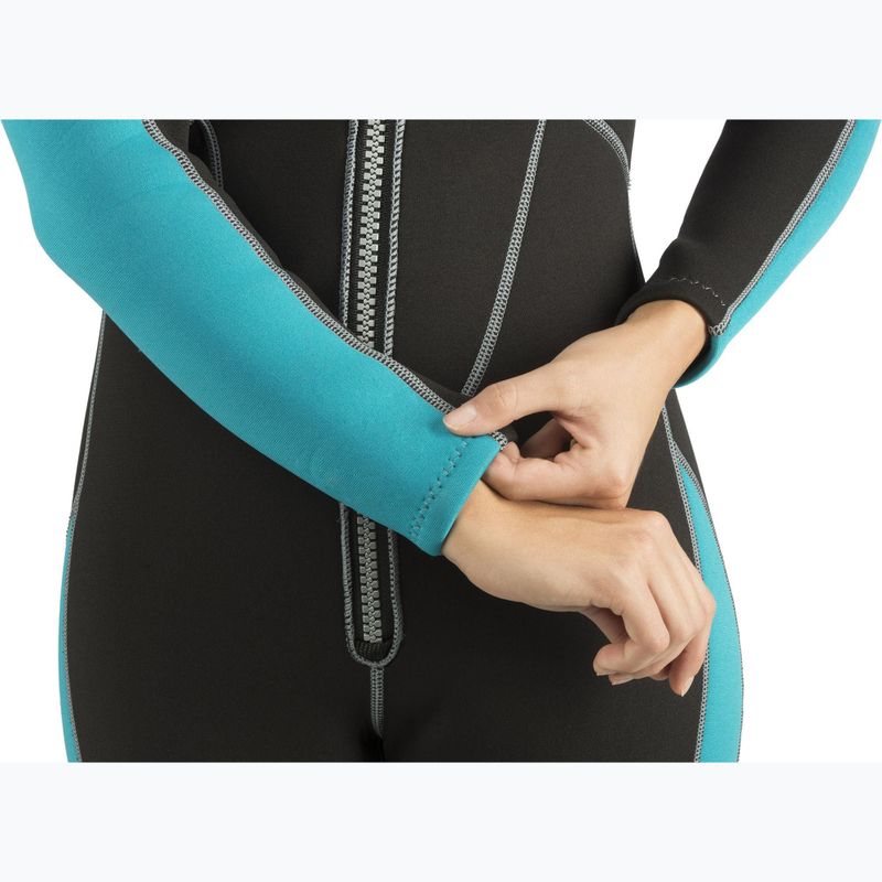Cressi Lido Monopiece 2 mm schwarz/aquamarin Damen Neoprenanzug 6