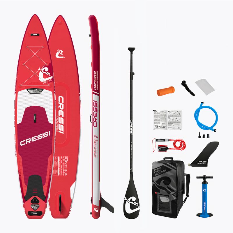 SUP-Board Cressi Fury Touring DC iSUP rot NA051280