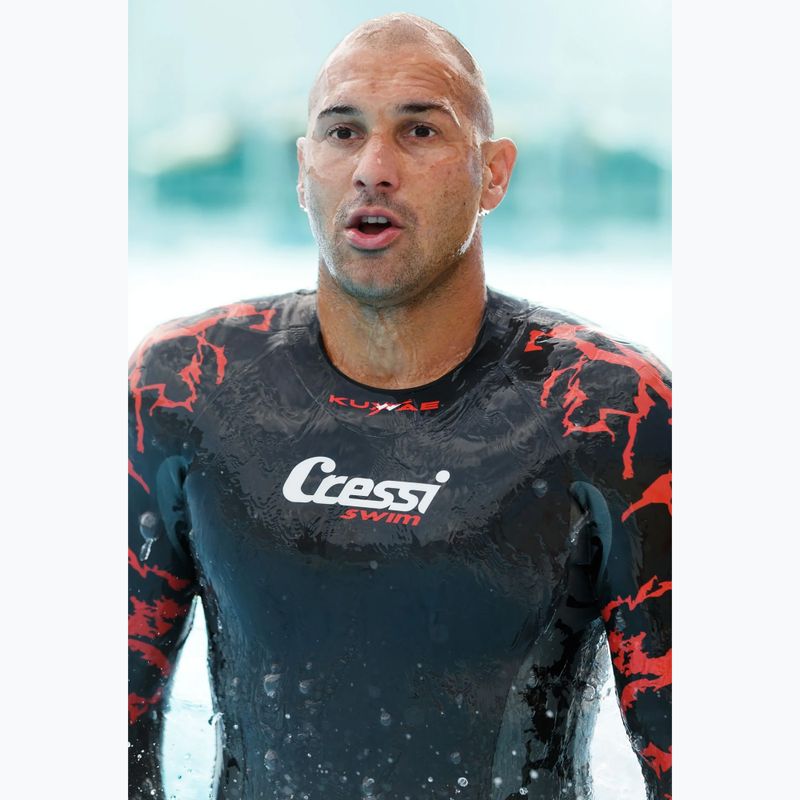 Cressi Kuwae 2/3/4 mm Herren Neoprenanzug schwarz/rot 11
