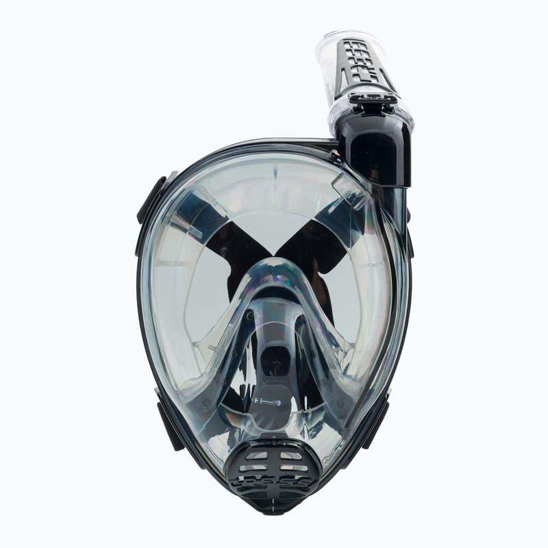 Cressi Duke Dry Vollgesichtsmaske zum Schnorcheln schwarz/grau XDT060050 2