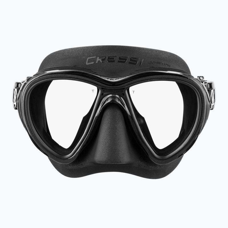 Cressi Quantum Ultravision schwarz/silberne Tauchmaske 2