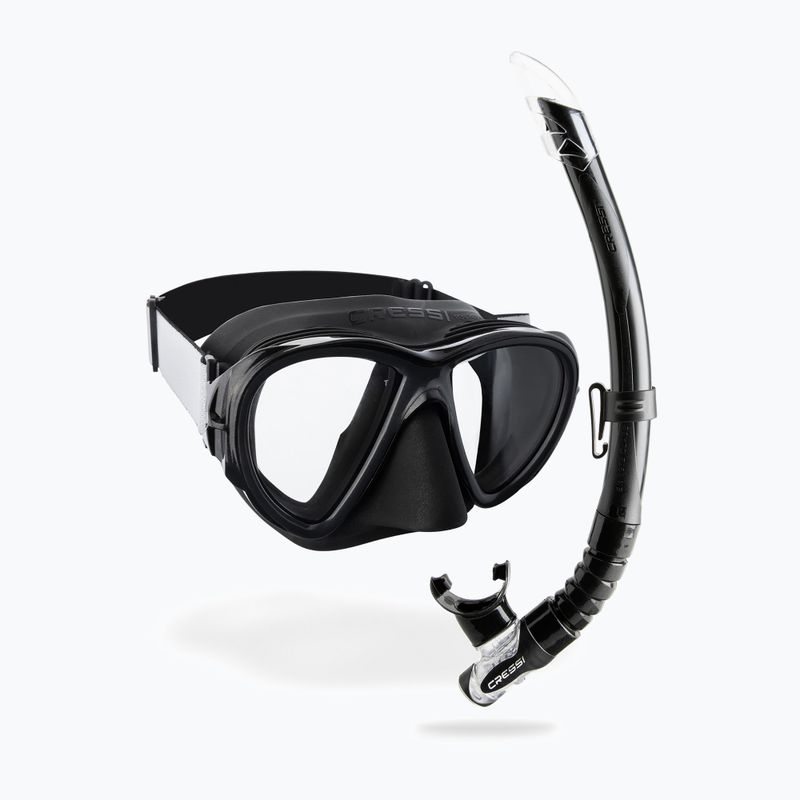 Cressi Fiji + Gamma Tauchset schwarz/schwarz