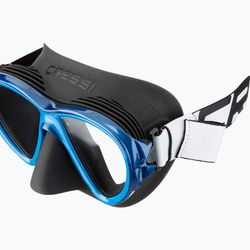 Cressi Fiji Tauchmaske schwarz/blau 4