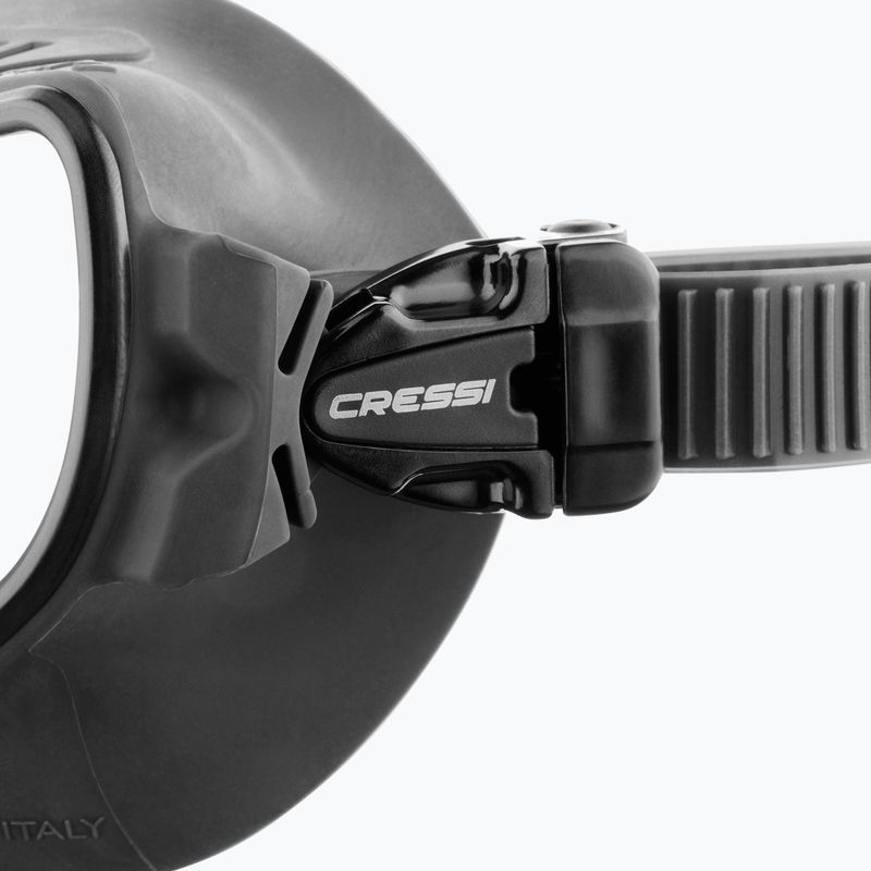 Cressi Atom Tauchmaske schwarz/schwarz 4