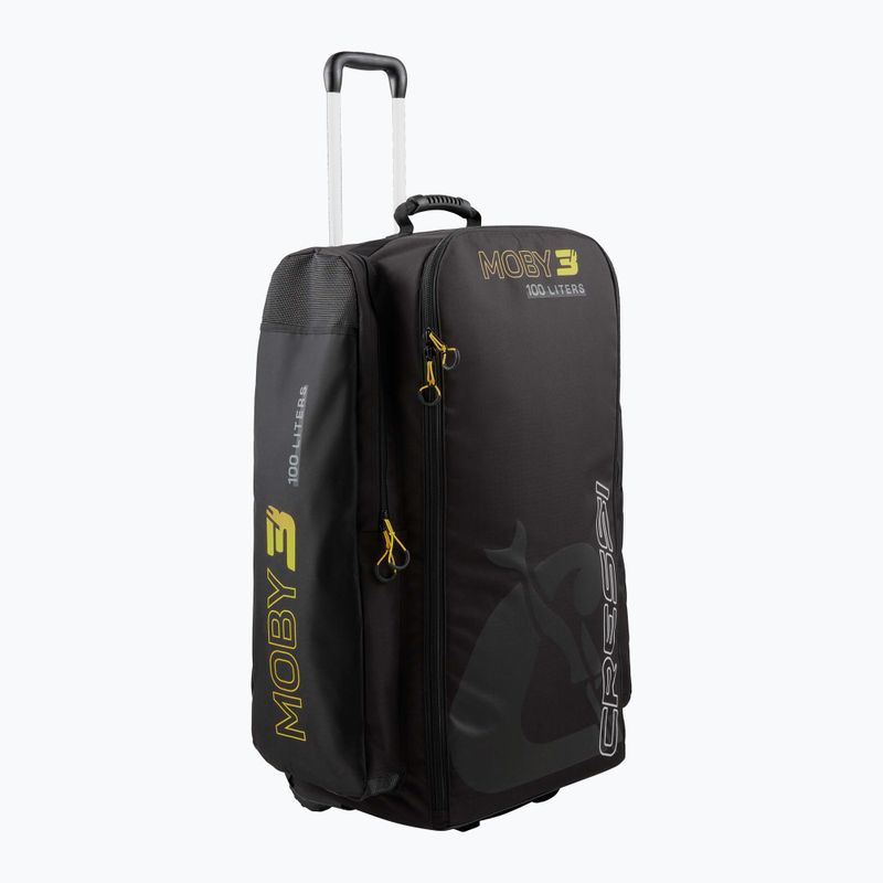 Cressi Moby 3 100 l Reisetasche schwarz/gelb