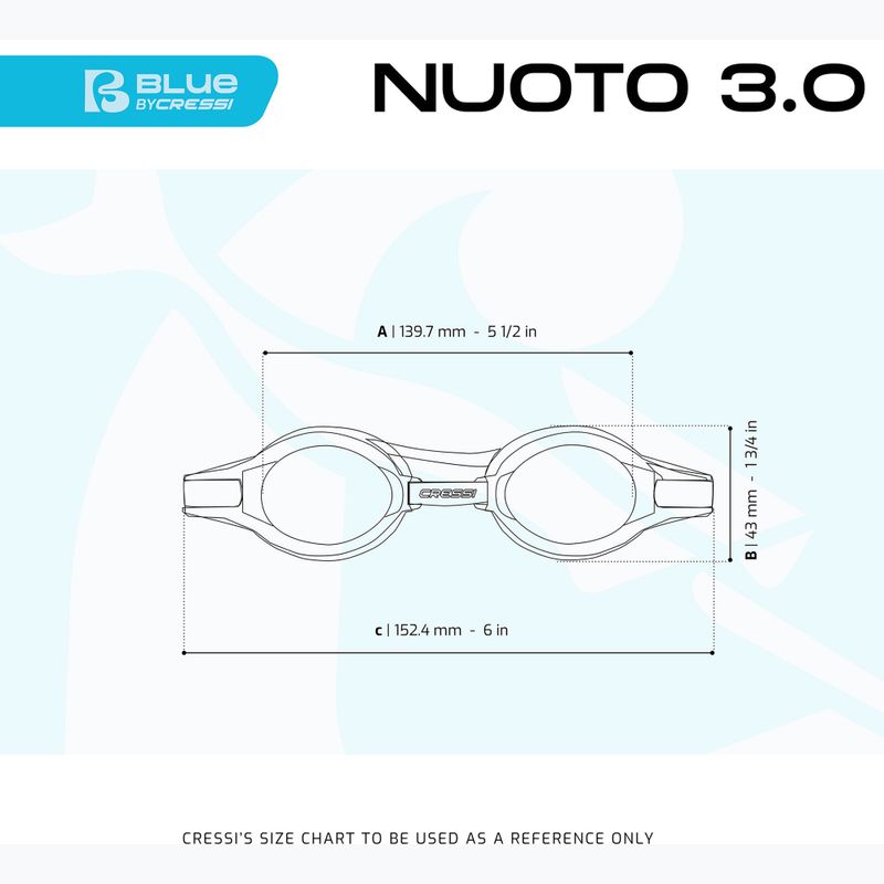 Cressi Nuoto 3.0 rosa/klar Schwimmbrille 4