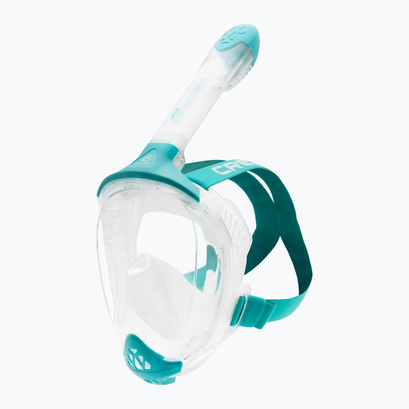 Vollgesichts-Schnorchelmaske Cressi Java Full Face clear/aquamarine 2