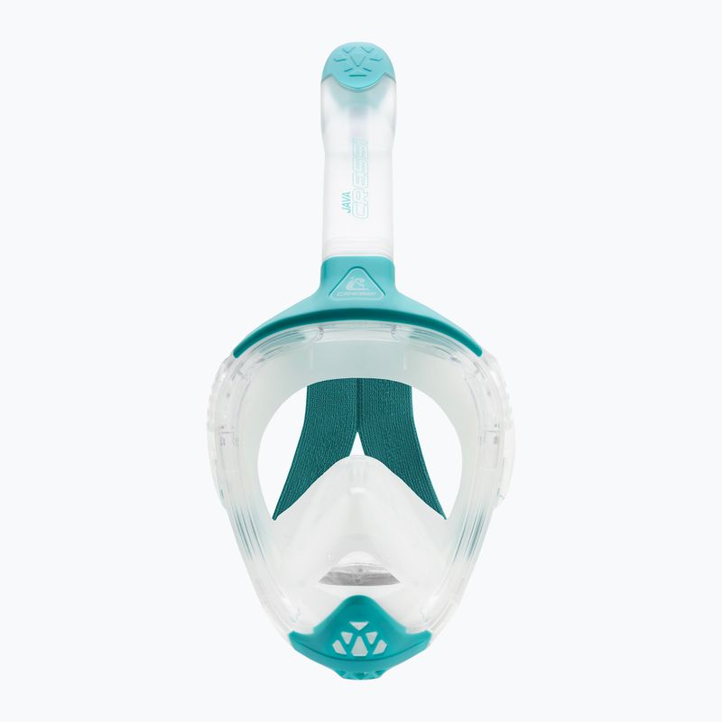 Vollgesichts-Schnorchelmaske Cressi Java Full Face clear/aquamarine 3