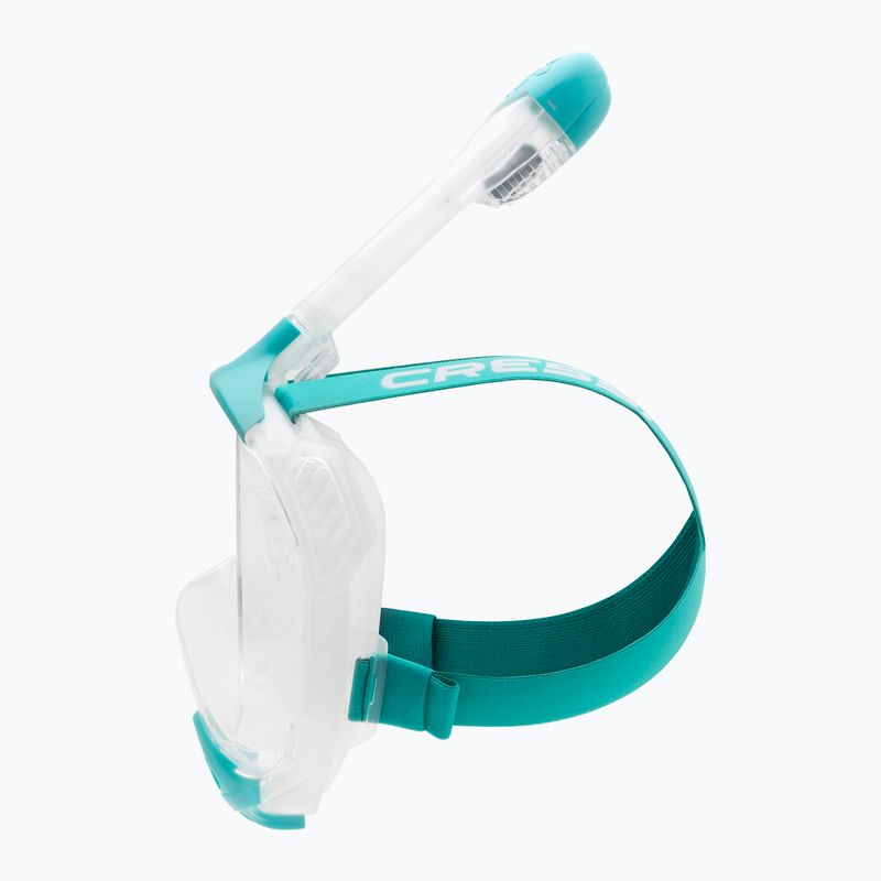 Vollgesichts-Schnorchelmaske Cressi Java Full Face clear/aquamarine 5