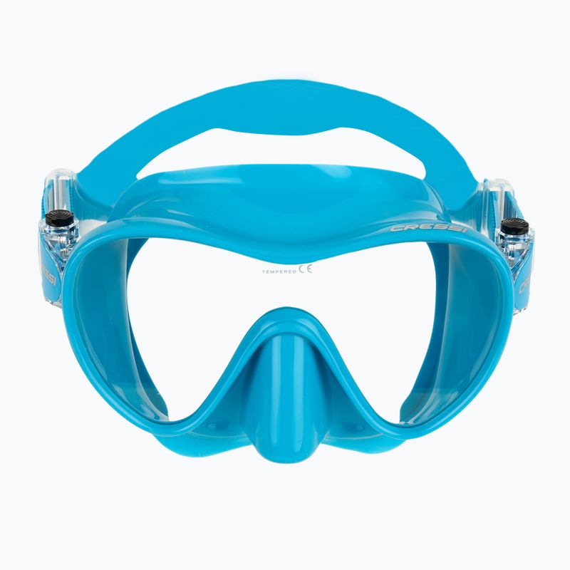 Cressi F1 Kleine türkisfarbene Tauchmaske 2