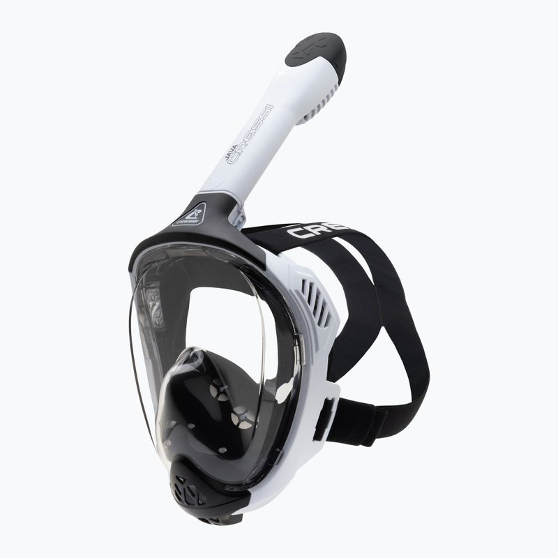 Vollgesichts-Schnorchelmaske Cressi Java Full Face white/black 2