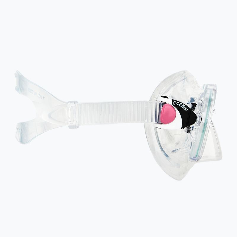 Cressi Marea + Seal Dry Jr Tauchset klar/rosa 5