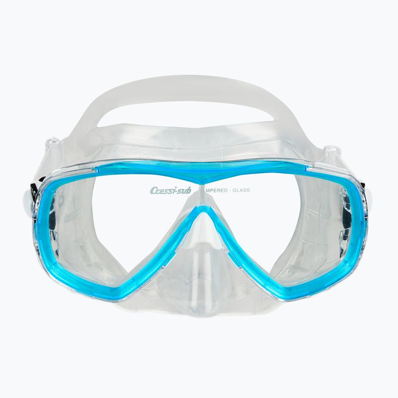 Cressi Estrella + Seal Dry Tauchset klar/quamarin 4