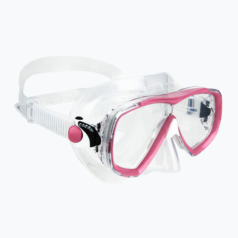 Cressi Estrella + Seal Dry klar/rosa Tauchset 2