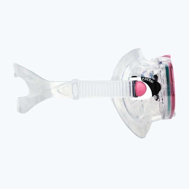 Cressi Estrella + Seal Dry klar/rosa Tauchset 5
